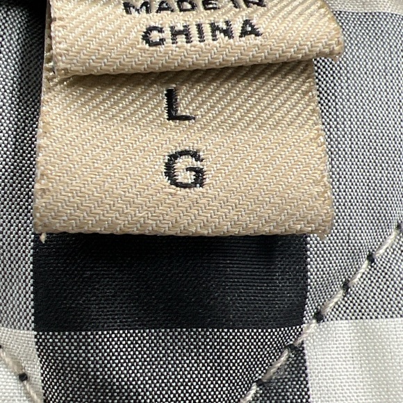 Burberry London England Women's Quilted Black Utility Nova Check Lined Jacket ~L - Picture 12 of 16